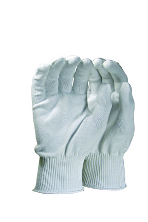 GLOVE POLY WHITE 13 GAXYARN SKYBLUE OE WASH S - General Purpose